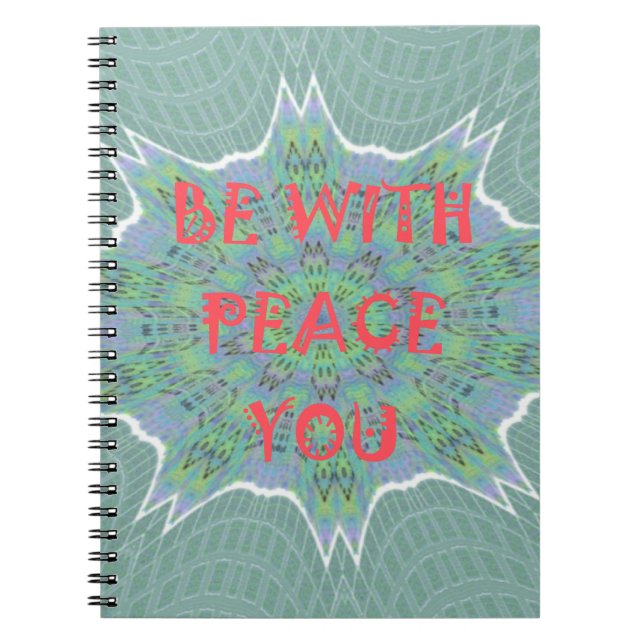 Peace, Love, and African Print: Peace Be With You Spiral Notebook (Front)