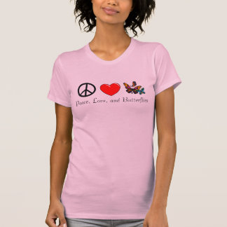 Peace, Love, and Butterflies T-Shirt