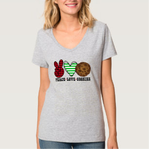 Peace, Love, and Christmas Cookies T-Shirt