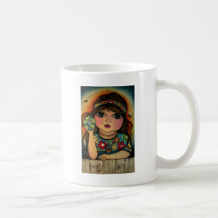 Peace Love and Flower Power Coffee Mug