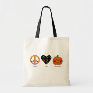 Peace, Love And Halloween Bag