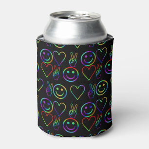 PEACE , LOVE AND HAPPINESS CAN COOLER