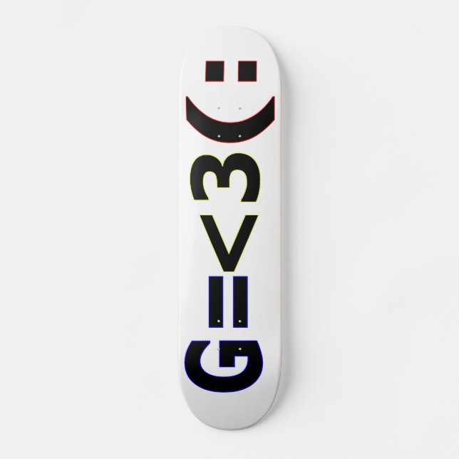 Peace Love and Happiness Skateboard (Front)