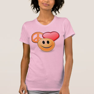 Peace Love and Happiness women's t-shirt