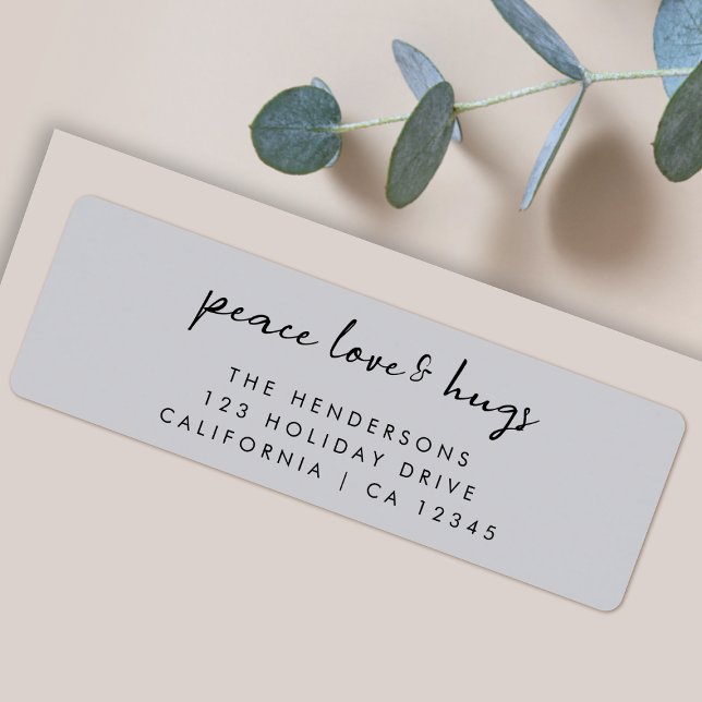Peace Love and Hugs | Dove Grey Elegant Christmas (Creator Uploaded)