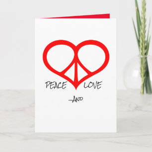 Peace Love and I'm Sorry Card