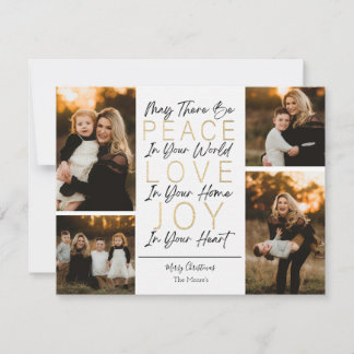 Peace Love and Joy In Your Heart Holiday Card