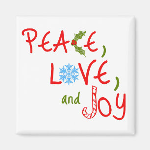 Peace, Love, and Joy Magnet