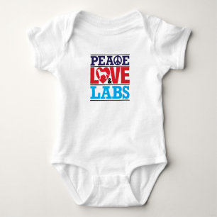 Peace Love and Labs Baby Bodysuit