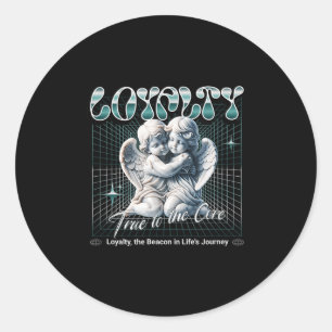 Peace Love And Loyalty - True To The Core Baby Ang Classic Round Sticker