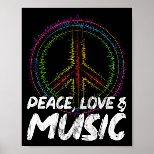 Peace Love And Music Peace  Poster