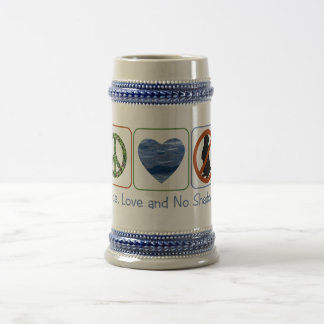 Peace, Love And No Shadows Beer Stein