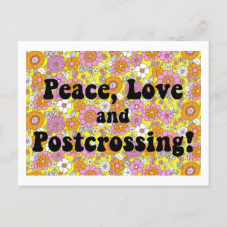 Peace, Love and Postcrossing! Groovy Postcard