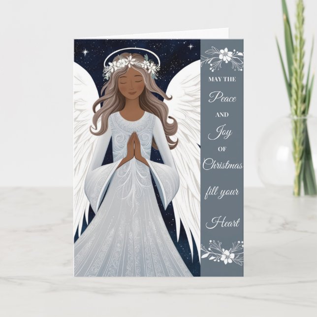 Peace, Love and Prayers Holiday Card (Front)