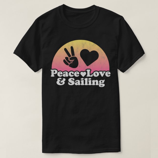 Peace Love and Sailing Pullover  (Design Front)