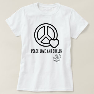 Peace, Love, and Shells! – Womens Shelling T-Shirt