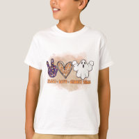 Peace, Love and Spooky Vibes Ghost Halloween Kids'