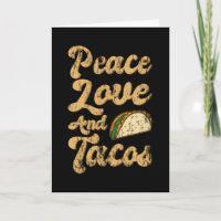 PEACE LOVE AND TACOS Funny Taco Lover Taco Tuesday