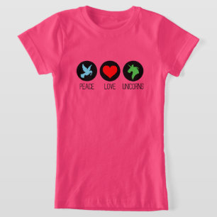 Peace love and unicorns T-Shirt