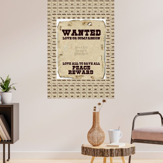 Peace Love and Unity Poster (Living Room 3)