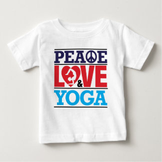 Peace, Love and Yoga Baby T-Shirt