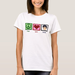 Peace Love Anime T-Shirt