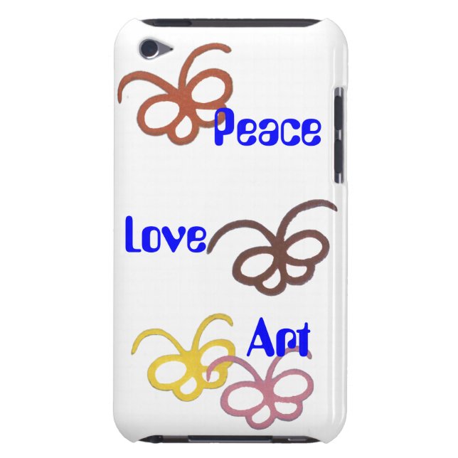 peace love art iPod Case-Mate case (Back)
