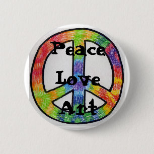 Peace Love Art Pin