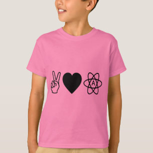 Peace Love Atheism T-Shirt