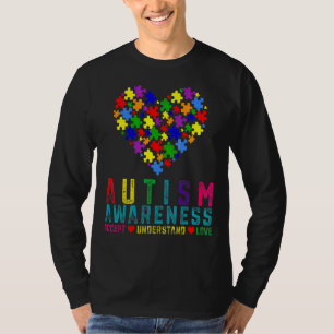 Peace Love Autism Awareness Pop It Fidget Toy Auti T-Shirt