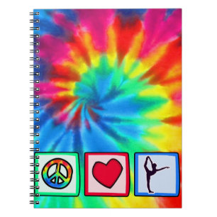 Peace, Love, Ballet Spiral Notebook