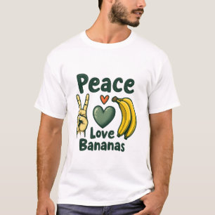 Peace Love Banana Funny Banana Lovers T-Shirt