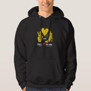 Peace Love Bananas, Fresh Banana Fun Fruit Lover, Hoodie