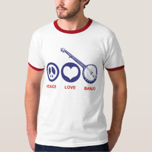 Peace Love Banjo T-Shirt