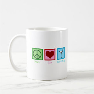 Peace Love Bartending Coffee Mug