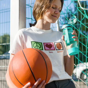 Peace Love Basketball Women's T-Shirt