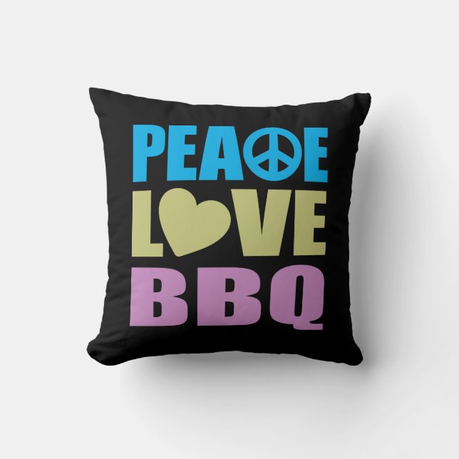 Peace Love BBQ Cushion (Front)