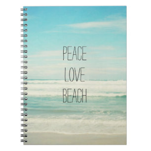 Peace Love Beach Notebook
