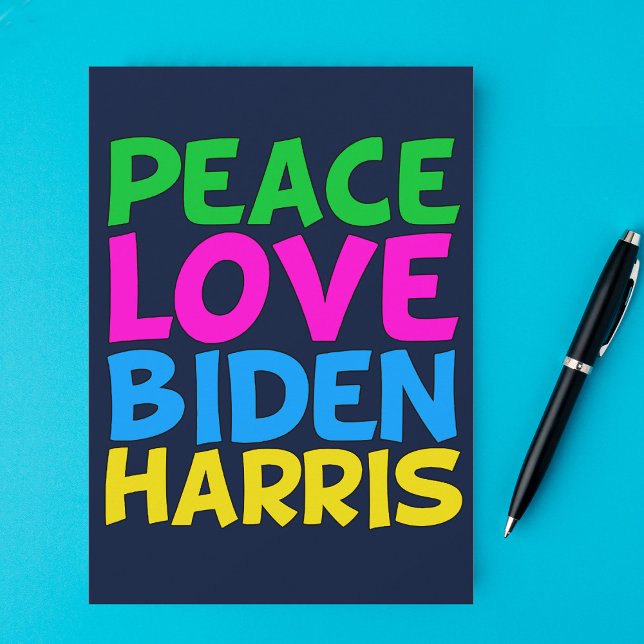 Peace Love Biden Harris Holiday Card (Creator Uploaded)