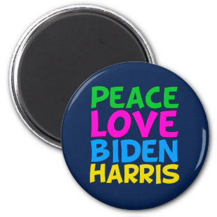Peace Love Biden Harris Magnet