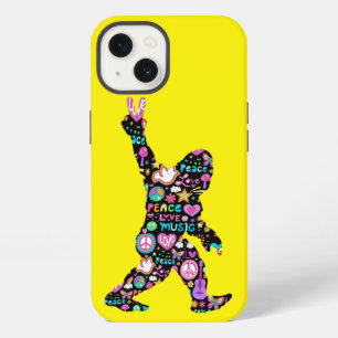 Peace Love Bigfoot Hippie Funny Bigfoot Lover      iPhone 13 Case