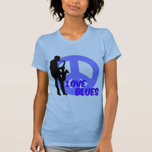 Peace love blues T-Shirt