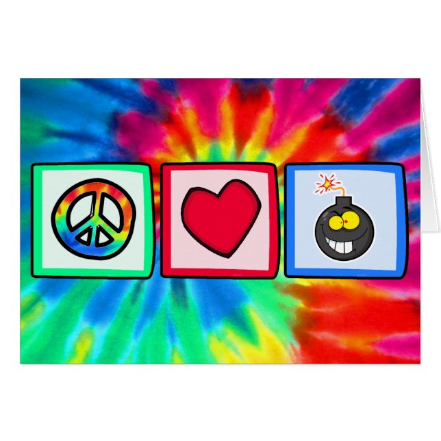Peace, Love, Bombs (Front Horizontal)