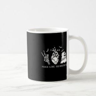 Peace Love Boo Boo Crew Lazy Halloween Costume Nur Coffee Mug
