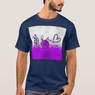 PEACE LOVE BOWLING Classic TShirt