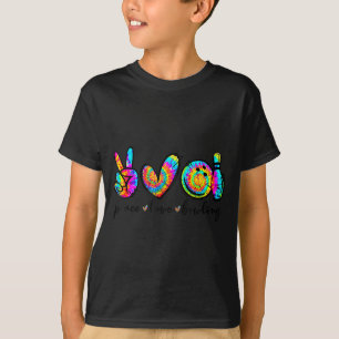 Peace Love Bowling Tie Dye Funny Bowling Lovers  T-Shirt