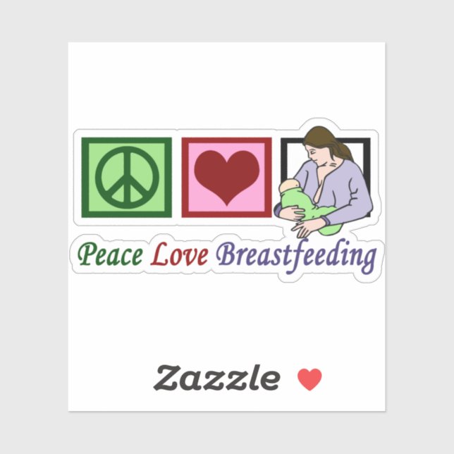 Peace Love Breastfeeding Mother (Sheet)