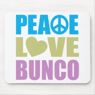 Peace Love Bunco Mouse Pad