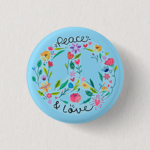 Peace Love Button