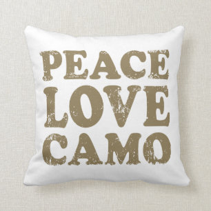 Peace Love Camo Cushion